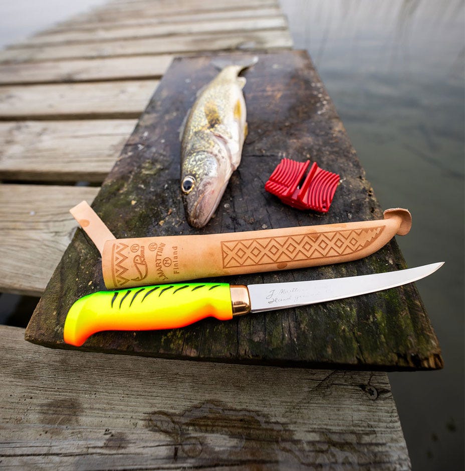 Fish N Fillet 6" Firetiger w/Sharpener