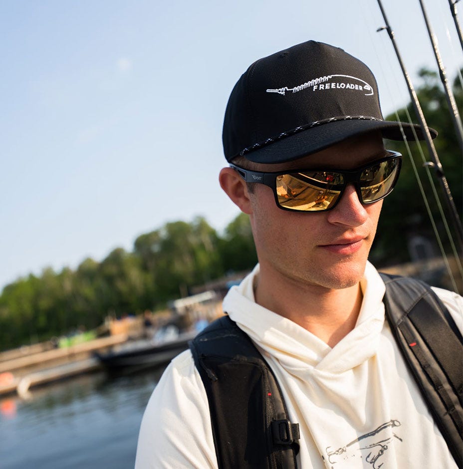 Freeloader™ Stitch Hat Black White