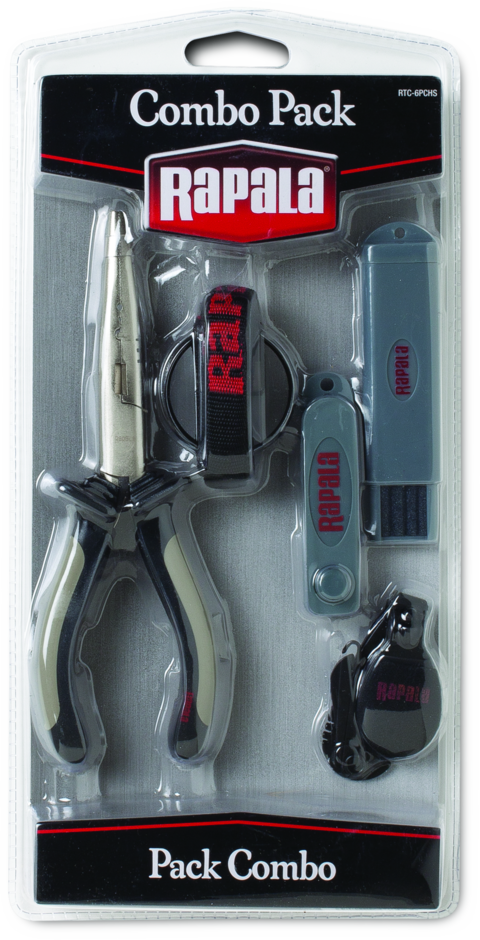 Combo Pack(RCP6 Pliers/Hook Sharpener/Jig Buster/RFC-1 Clipper with 36" flat lanyard with ring)