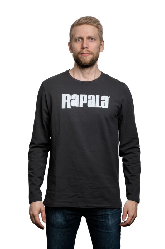 Rapala LS Charcoal T-Shirt 
