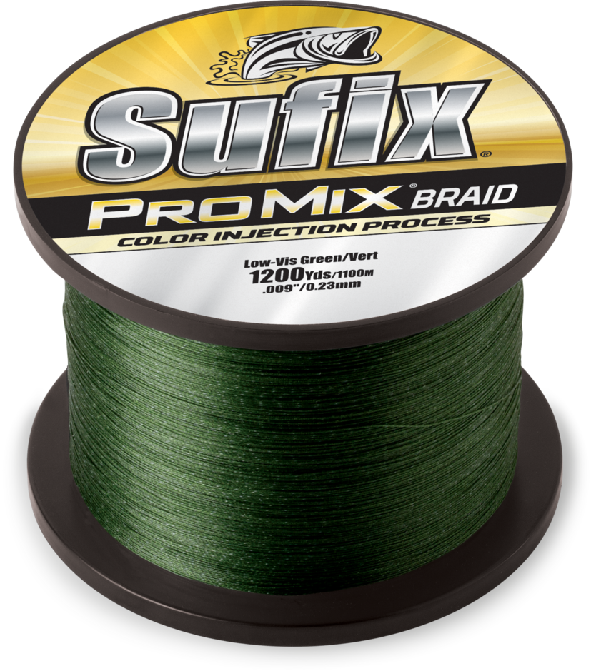 Sufix ProMix Braid 30lb Neon Lime 1200 yds 630330L - Sound Boatworks,  yellow braided fishing line 