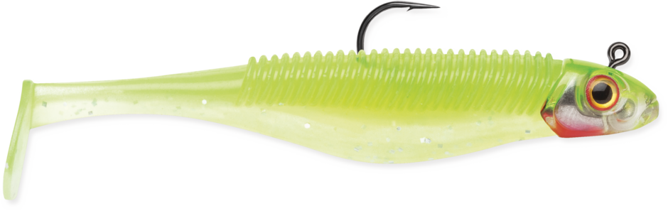 360GT SEARCHBAIT SHAD 3.5"- 1/4oz Chartreuse Ice