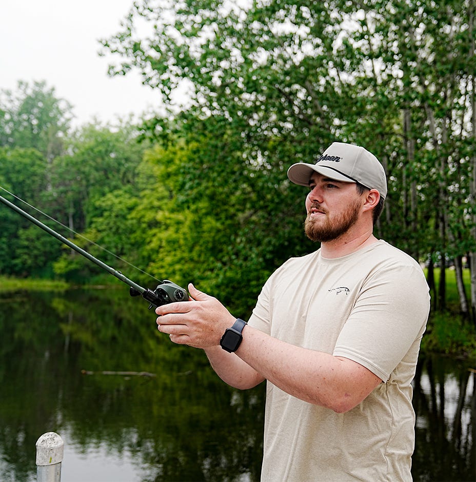 13 Fishing Athletic Rope Cap Gray Cursive
