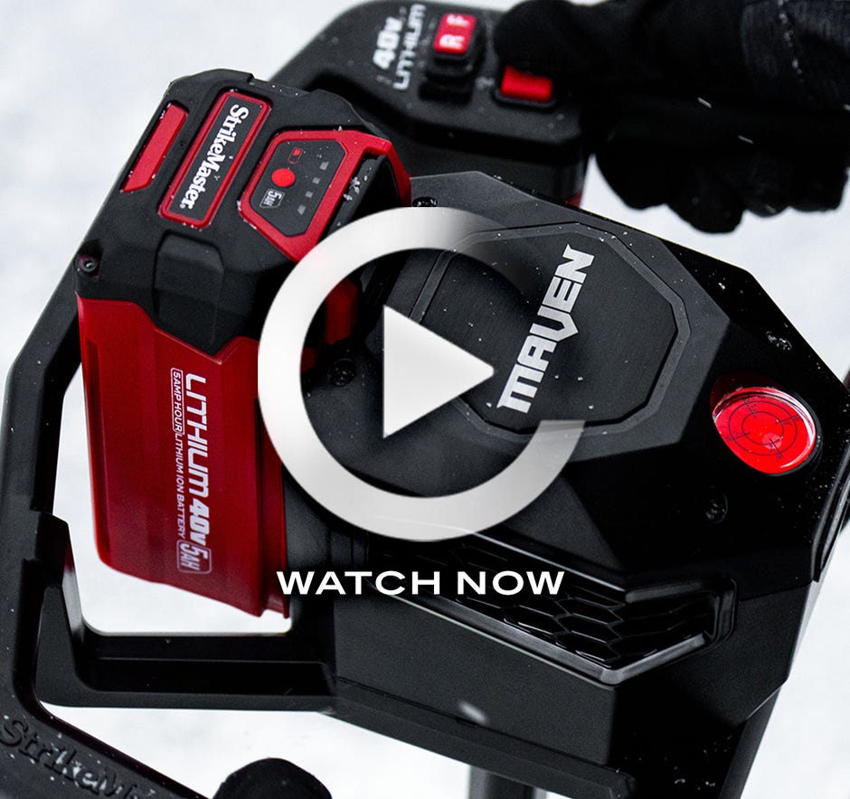 StrikeMaster Introduces the Maven Lithium 40V Ice Auger, the Lightest, Fastest, Most Powerful 40V Auger in its Class