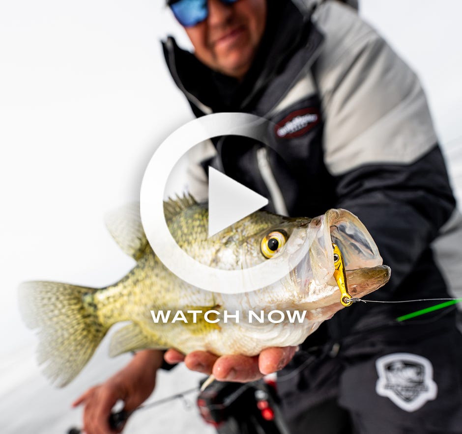 Ice fishing Red Lake Crappies: Tony Roach Hunts Roaming Schools